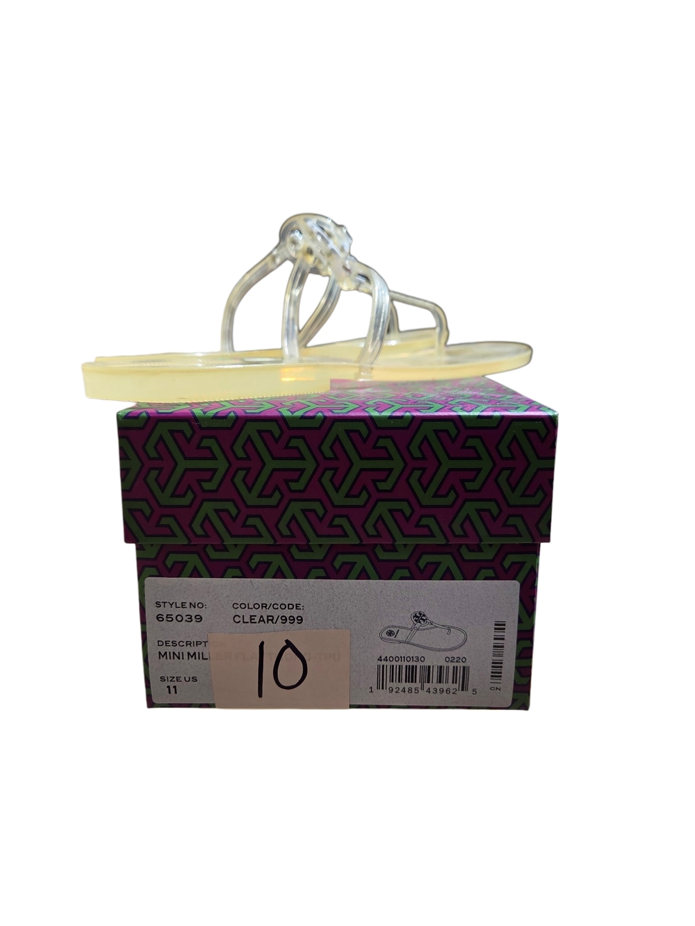 Tory Burch Miller Jelly Thong Sandals in Clear - Picture 2 of 3